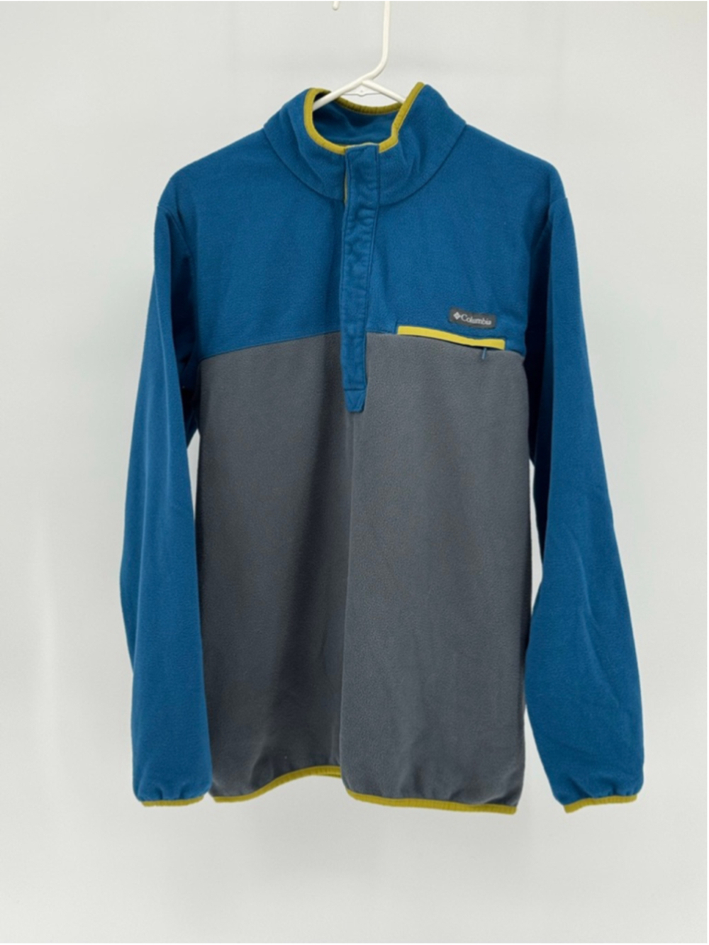 Columbia Men's Blue Gray Fleece Sweatshirt Medium